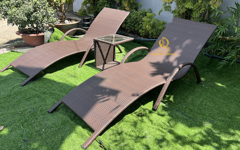 Ghế hồ bơi giả mây QD-1282 phù hợp nhiều không gian
