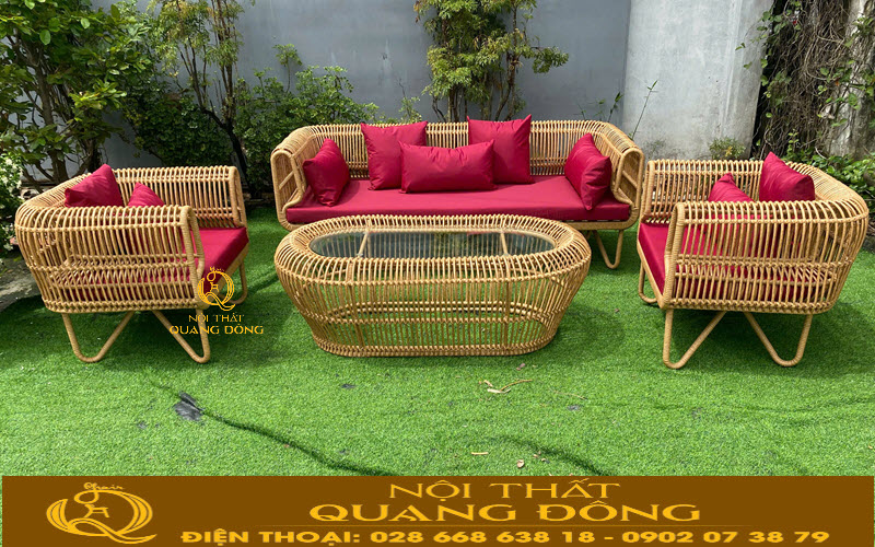 sofa ngoài trời QD-754 với chất liệu bền bỉ