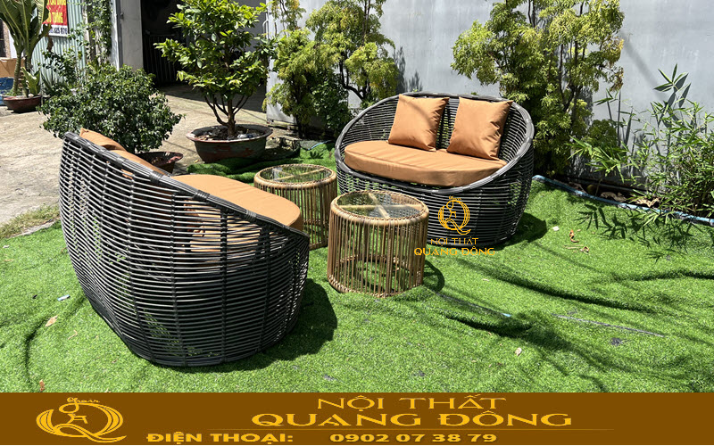 Sofa giả mây QD-757 tại xưởng Nội thât Quang Đông