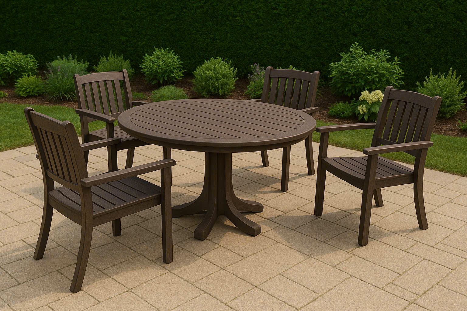 Bàn ghế bằng nhựa Polywood