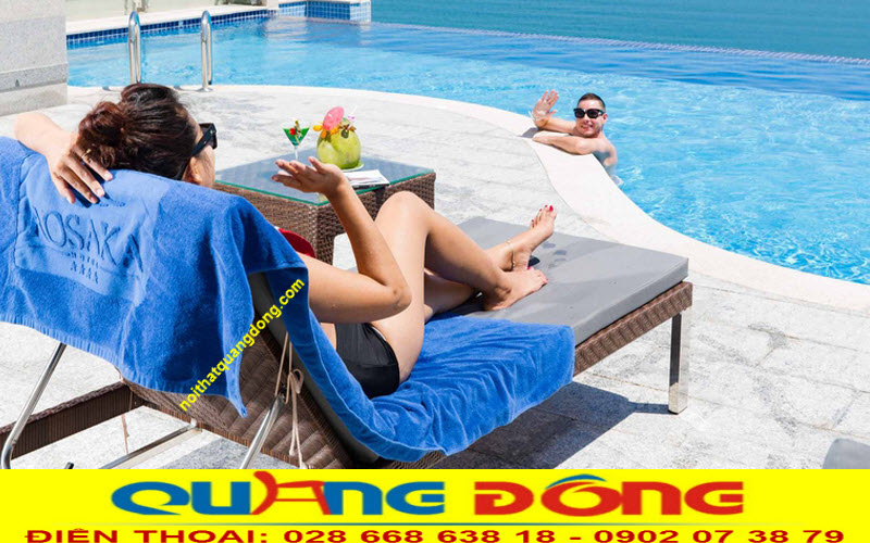 Ghế tắm nắng đem lại sự thư giản cho khách hàng
