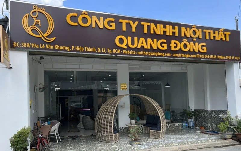 hình showroom Nội thất Quang Đông